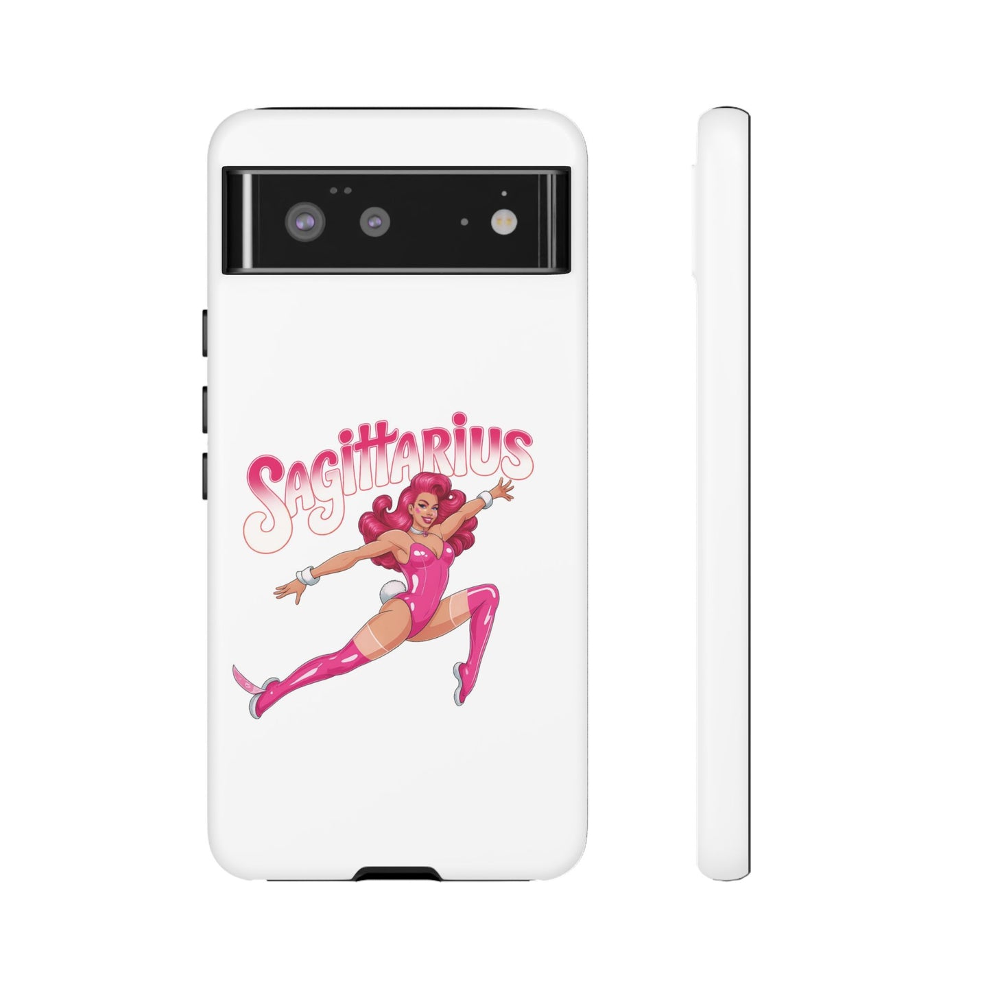 “Sagittarius” phone case Pink Dollar Bill Woman Bunny Costume