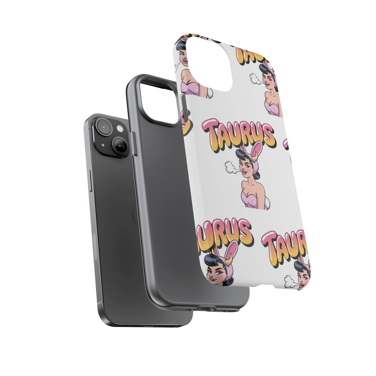 Stylish “Taurus” Phone Case, Cartoon Design