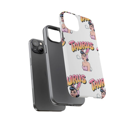 Stylish “Taurus” Phone Case, Cartoon Design
