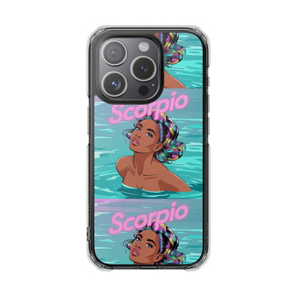 Scorpio Zodiac Clear MagSafe Phone Cases, Horoscope Cases