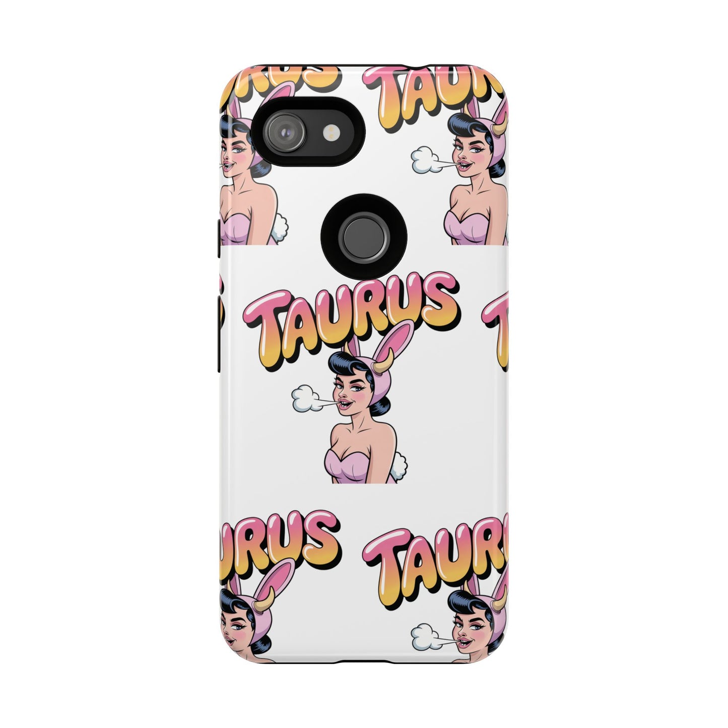 Stylish “Taurus” Phone Case, Cartoon Design
