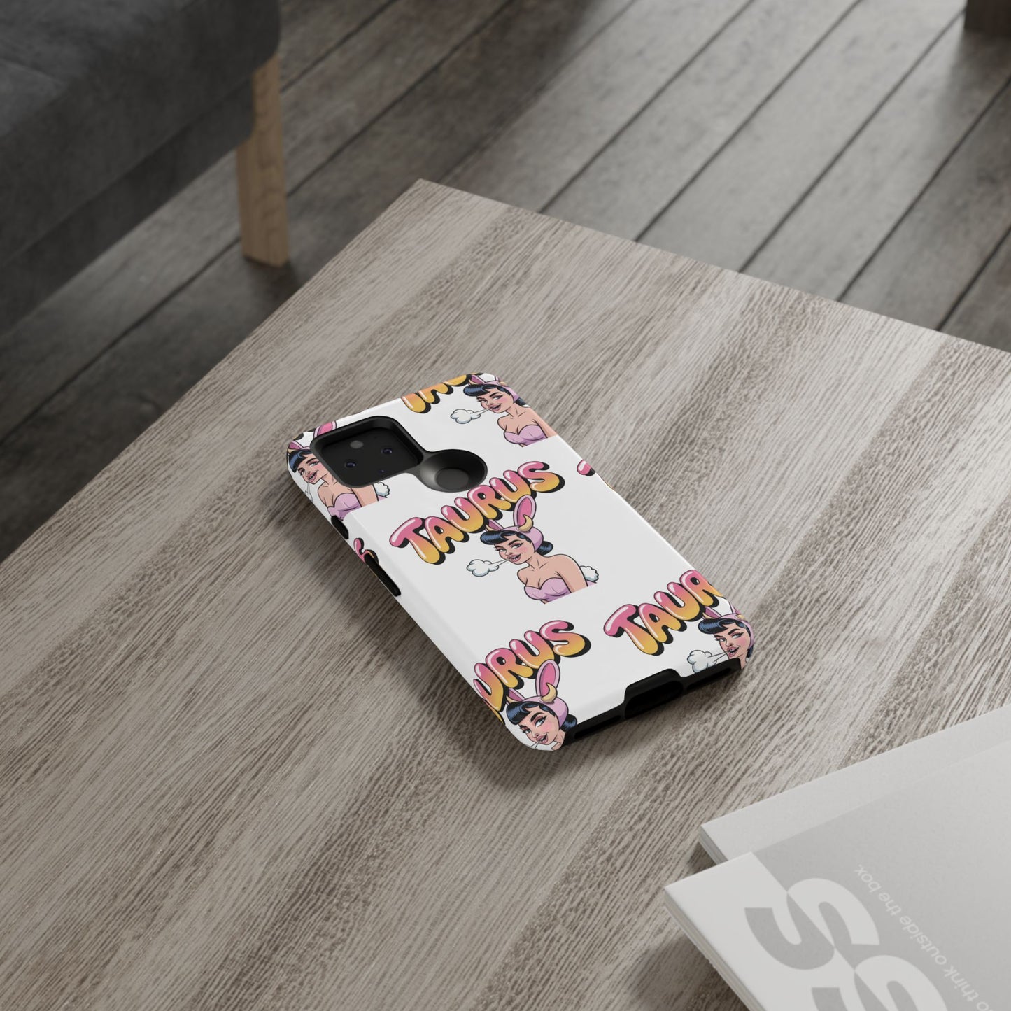 Stylish “Taurus” Phone Case, Cartoon Design