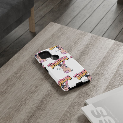 Stylish “Taurus” Phone Case, Cartoon Design