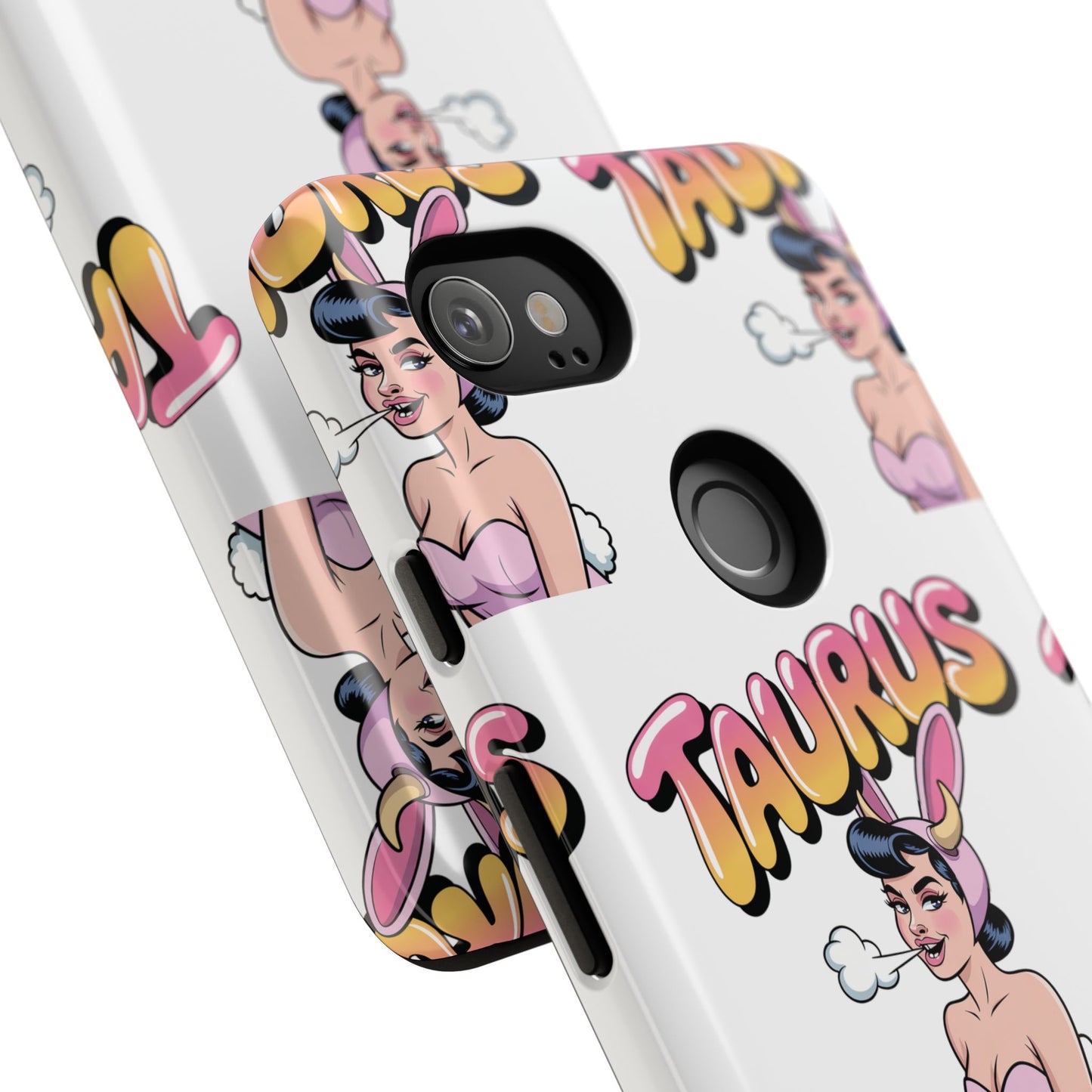 Stylish “Taurus” Phone Case, Cartoon Design