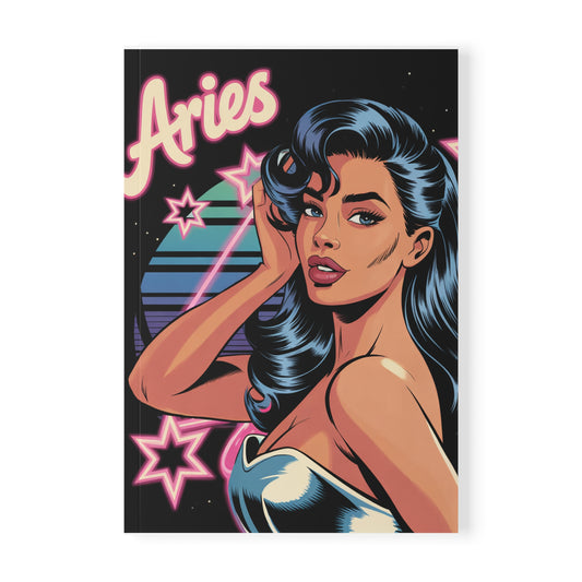 Fire Sign 🔥 Aries Softcover Notebook, Astrology Journal, Gift for Aries