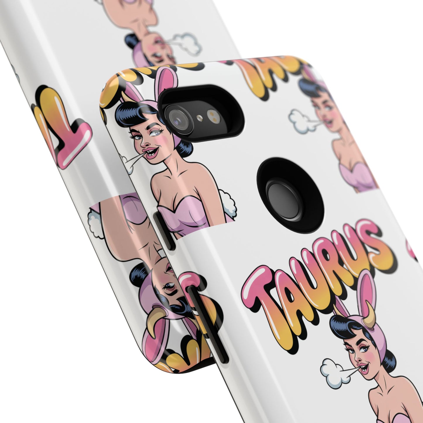 Stylish “Taurus” Phone Case, Cartoon Design