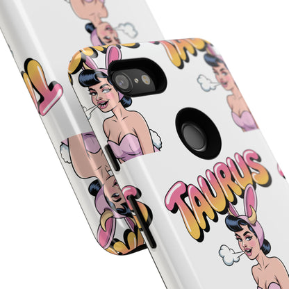 Stylish “Taurus” Phone Case, Cartoon Design