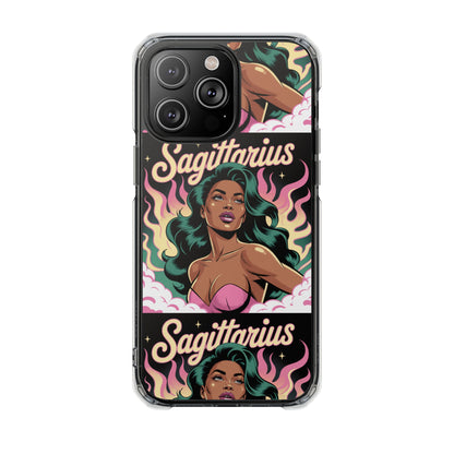 Sagittarius Zodiac Phone Case, MagSafe Magnetic Clear Impact Cases for Astrology Lovers