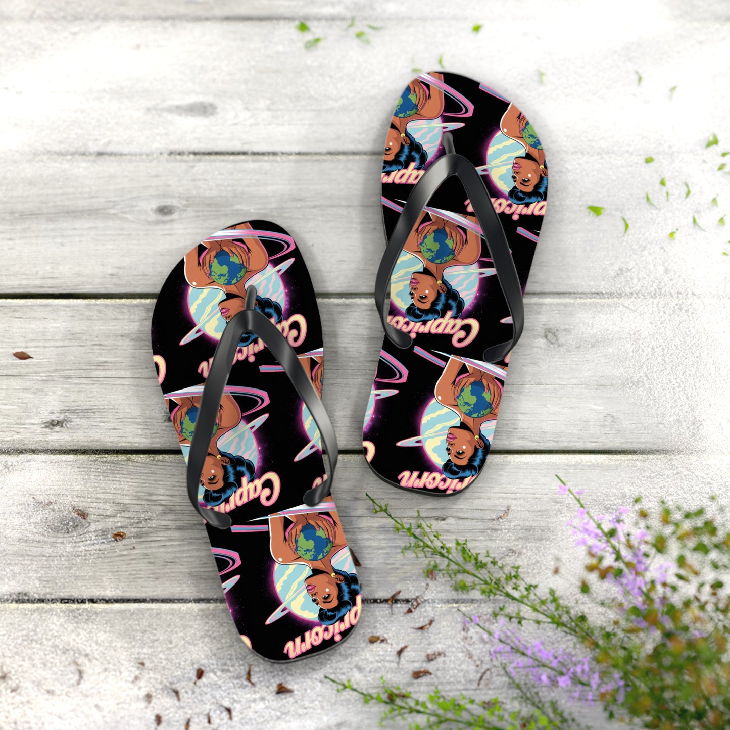‘CAPRICORN’ Flip Flops, Zodiac Sandals