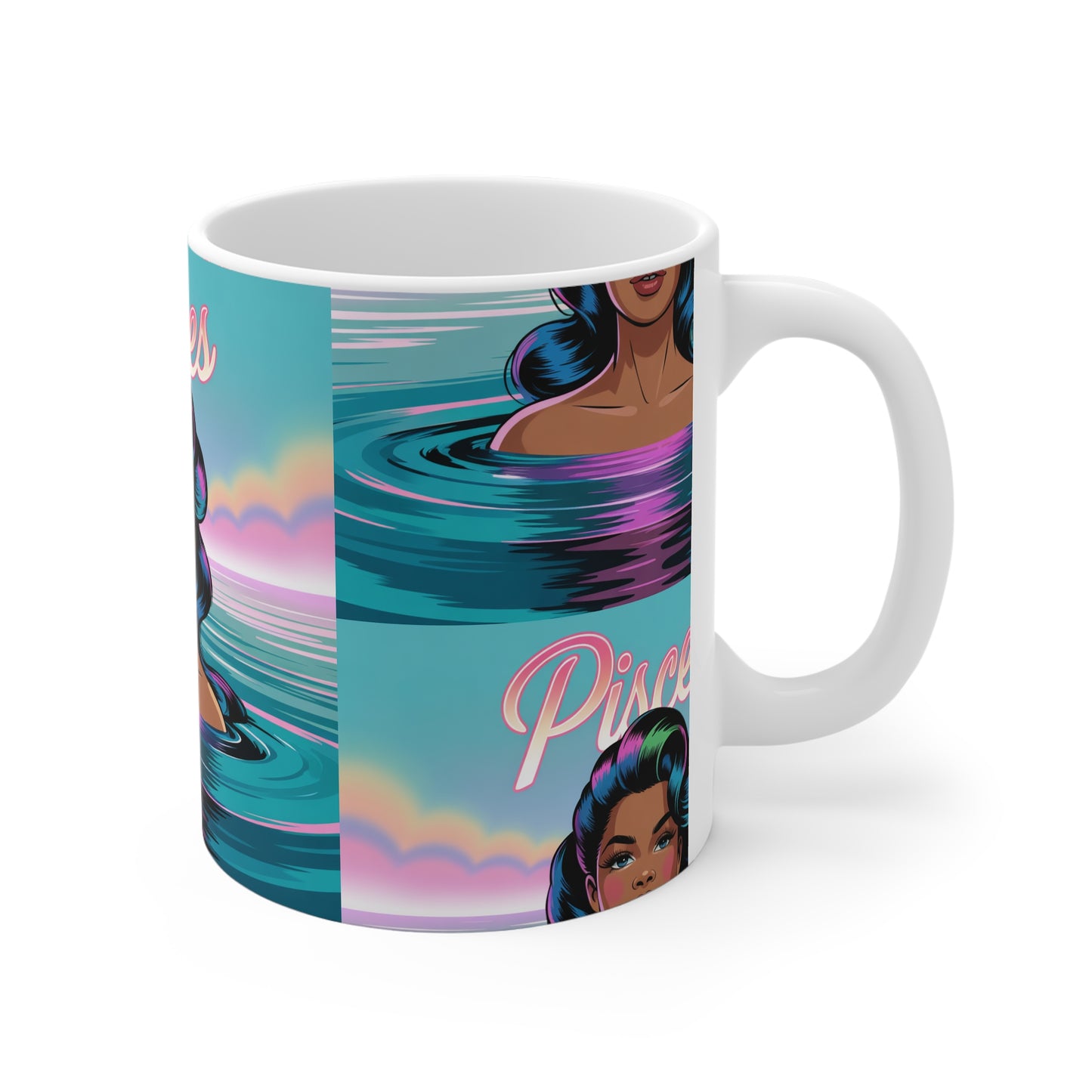 Pisces Zodiac Mug, Astrology Coffee Cup