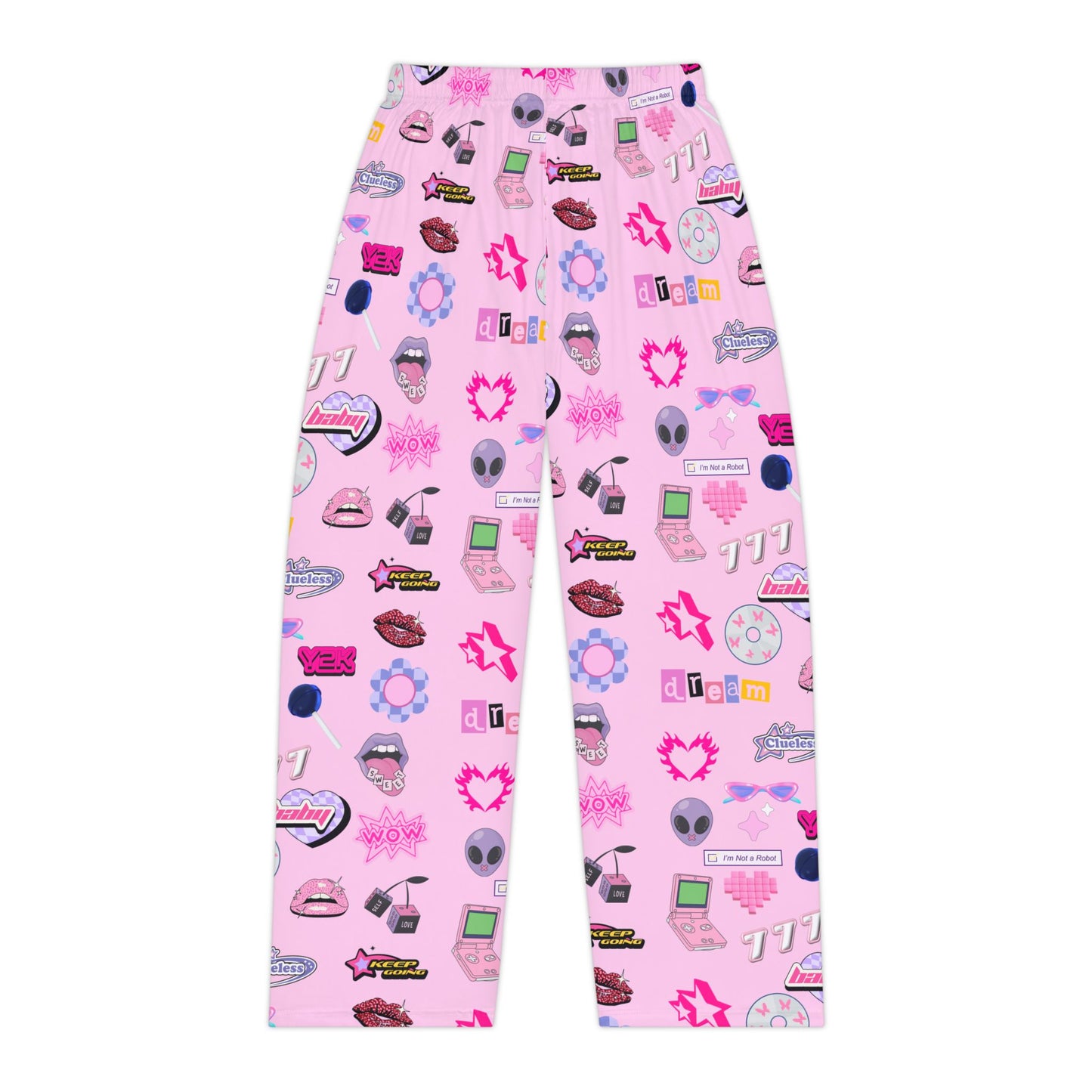 Lucky Charm Y2K Lounge Pants in Pink, Women’s sleepwear