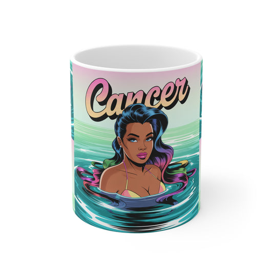 “CANCER” Astrology Coffee Mug, Zodiac Sign Gift