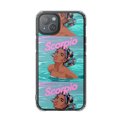 Scorpio Zodiac Clear MagSafe Phone Cases, Horoscope Cases