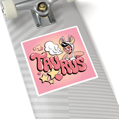 Cute Taurus Stickers, Zodiac Decor