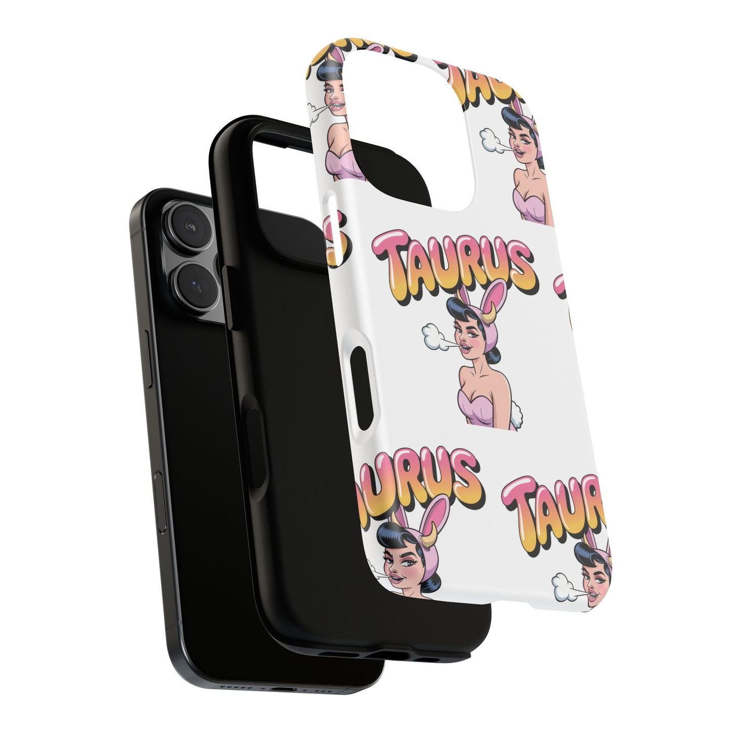 Stylish “Taurus” Phone Case, Cartoon Design