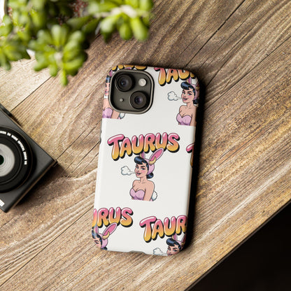 Stylish “Taurus” Phone Case, Cartoon Design