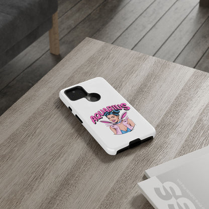 “AQUARIUS” Phone Case with Retro Look