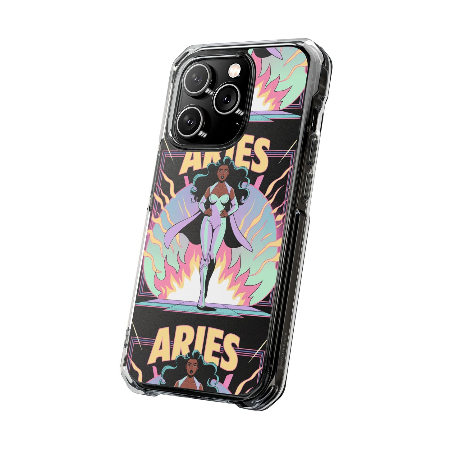 Aries MagSafe Phone Case, Clear Impact Case for Astrology Lovers