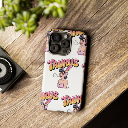 Stylish “Taurus” Phone Case, Cartoon Design