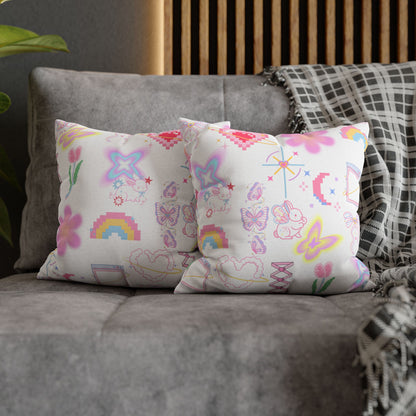 Whimsical Decorative Pillowcase, Colourful Home Decor