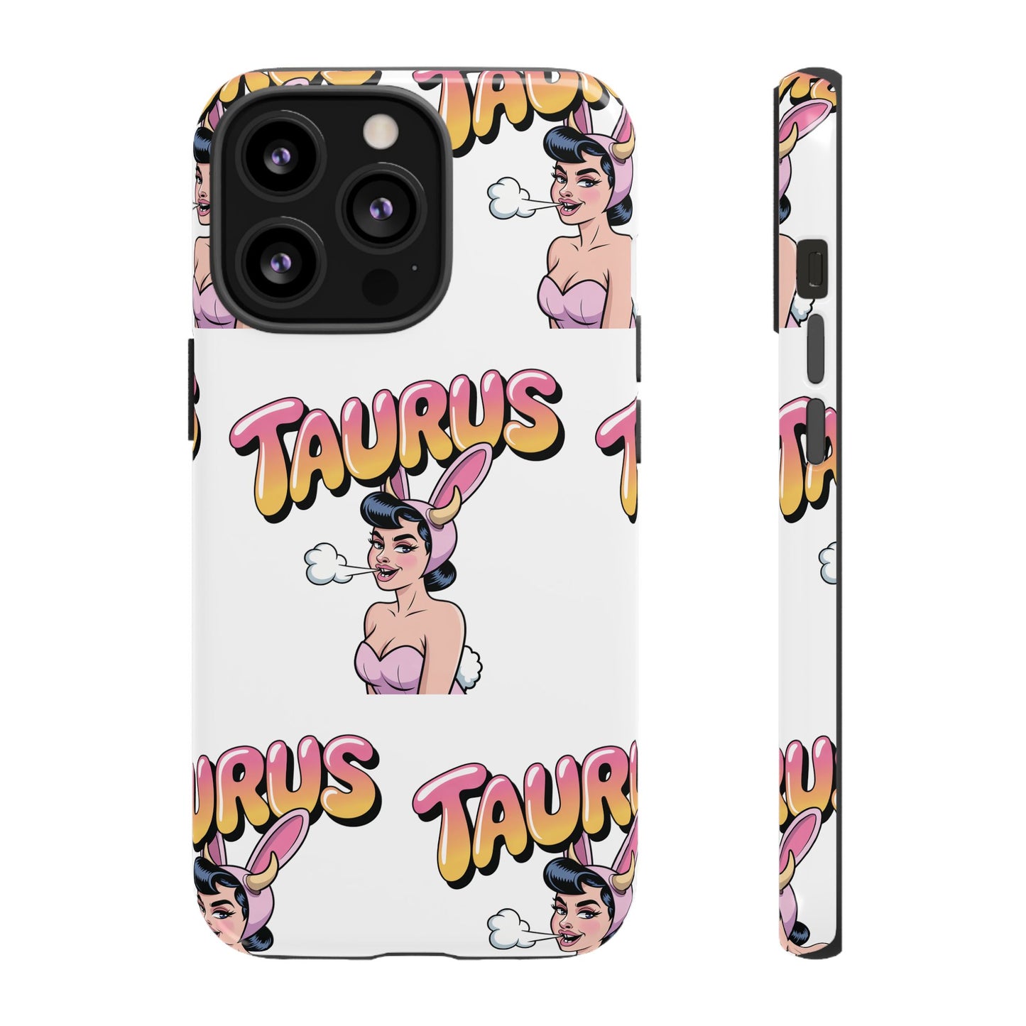 Stylish “Taurus” Phone Case, Cartoon Design