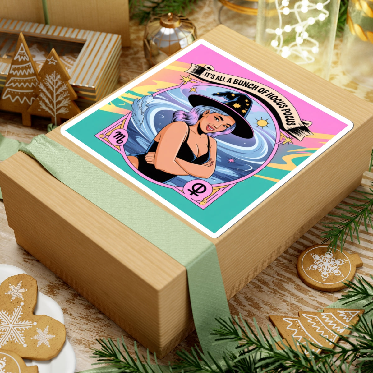 Magic Enchanting Witchy Stickers, Hocus Pocus design