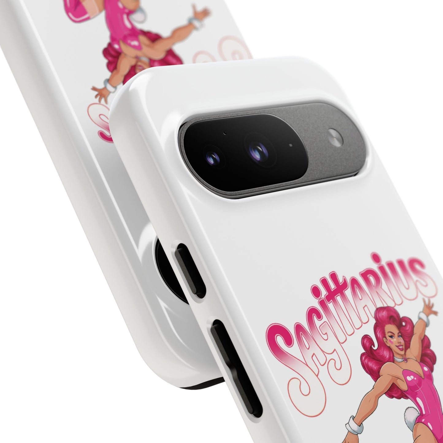“Sagittarius” phone case Pink Dollar Bill Woman Bunny Costume