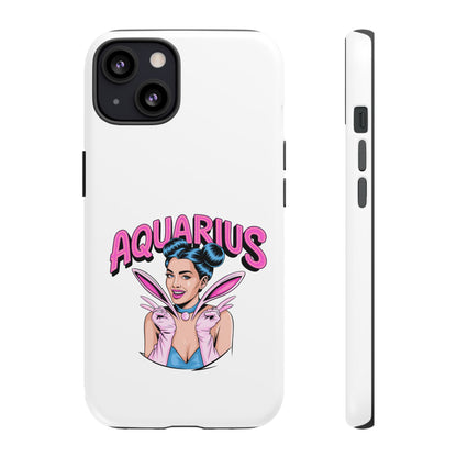 “AQUARIUS” Phone Case with Retro Look
