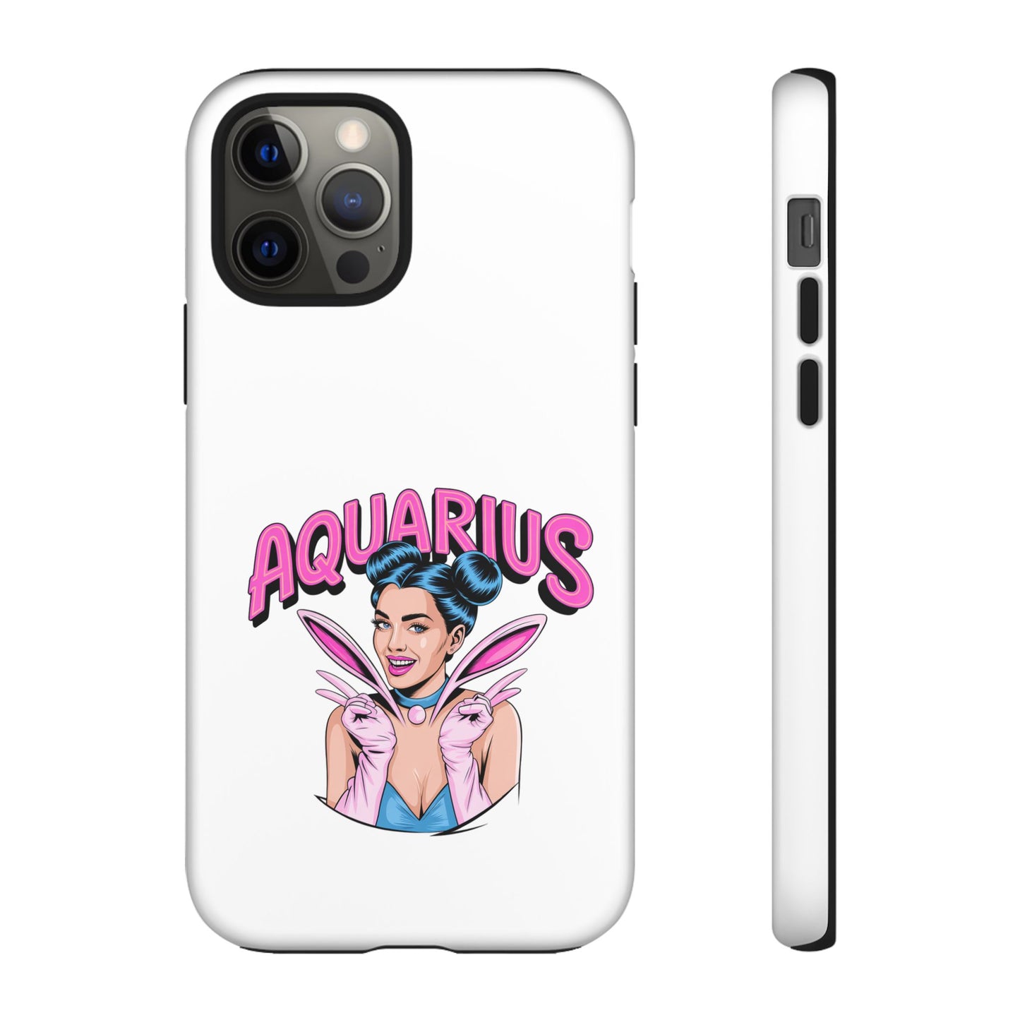 “AQUARIUS” Phone Case with Retro Look