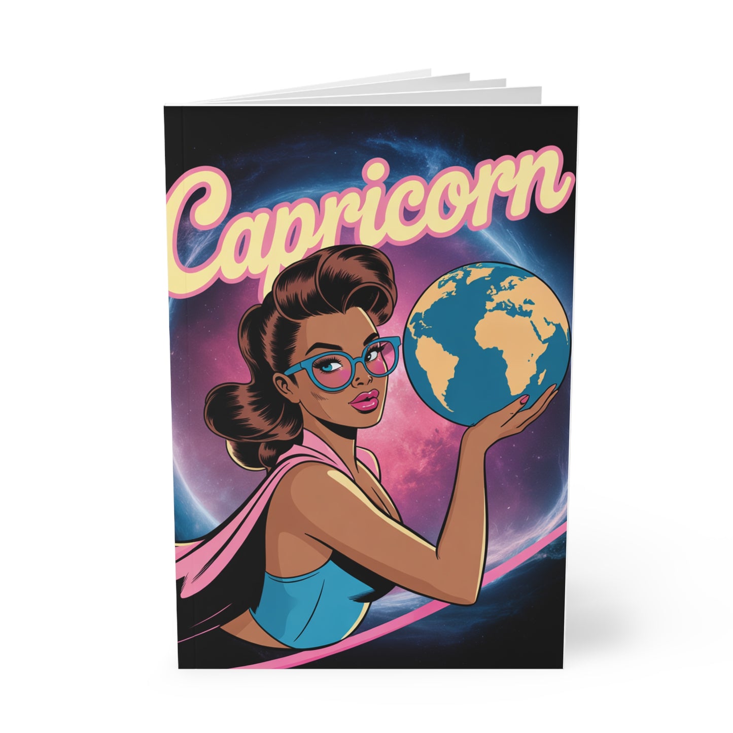 Earth sign 🌏 Capricorn A5 Softcover Notebook, Journal, Sketchbook