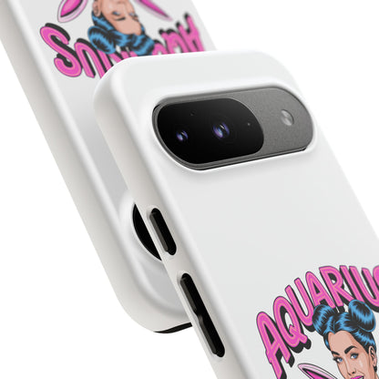 “AQUARIUS” Phone Case with Retro Look