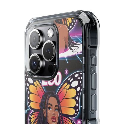 Leo Vibrant Zodiac MagSafe magnetic Phone Case | Butterfly Design