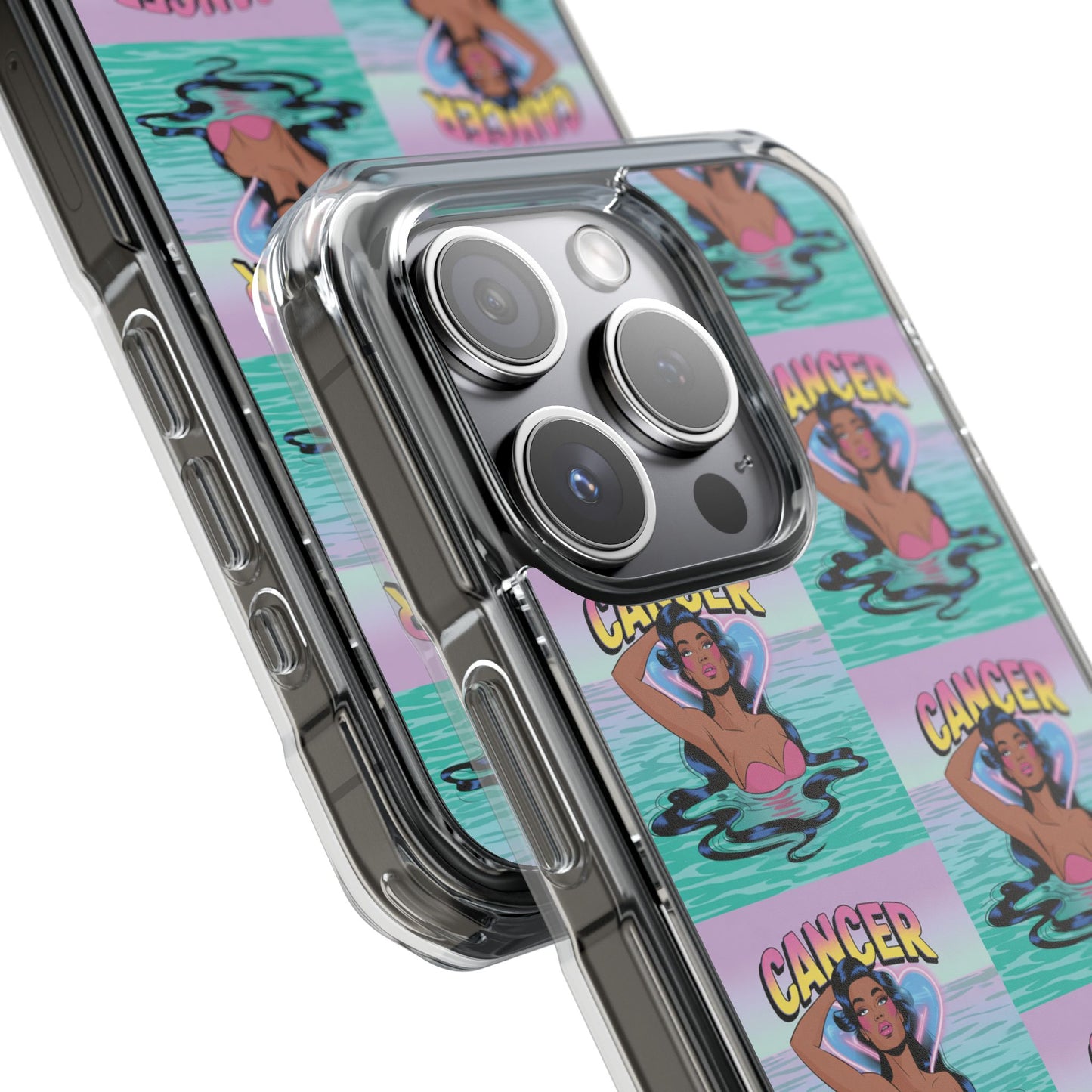 Cancer Zodiac MagSafe Clear Phone Case, Astrology Gift