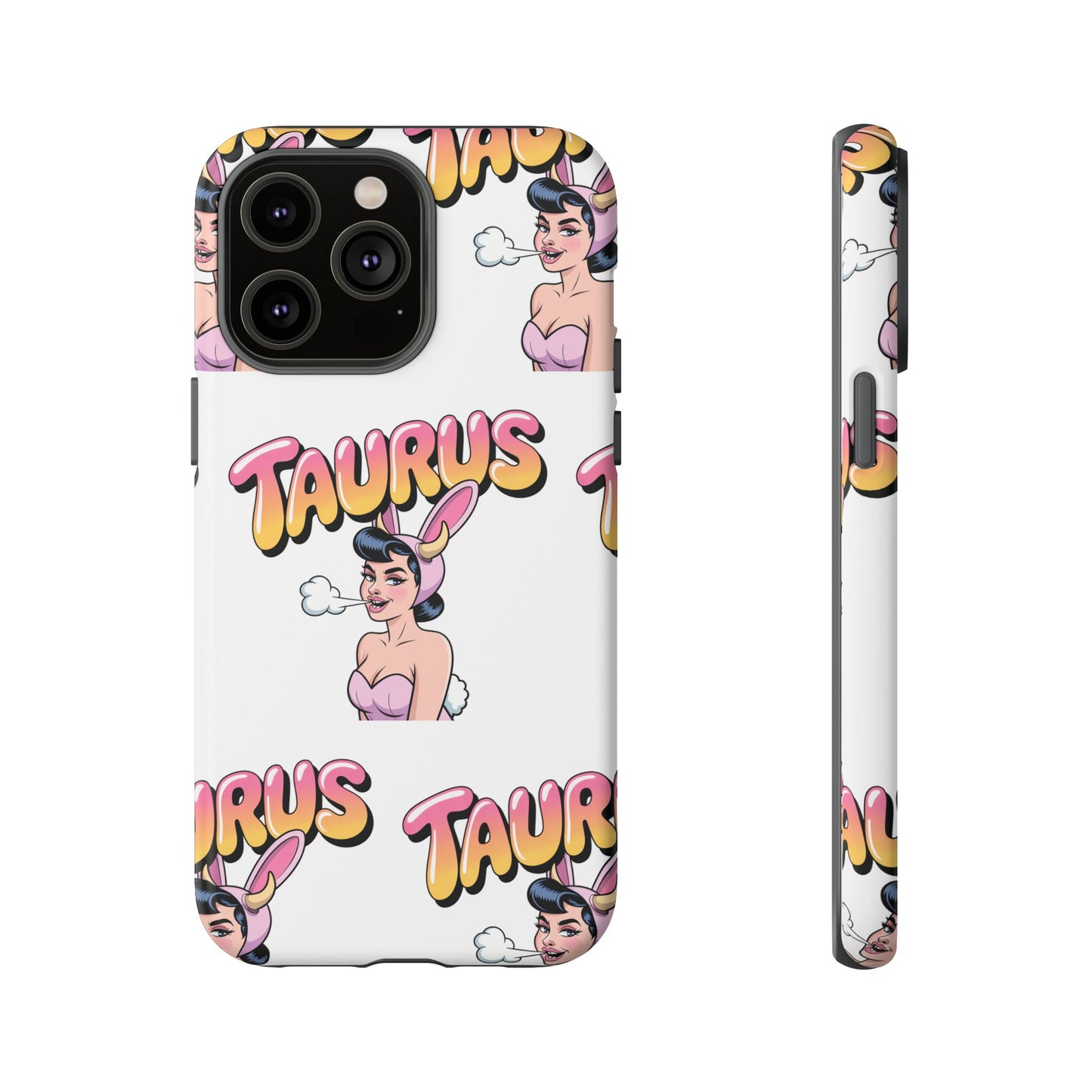 Stylish “Taurus” Phone Case, Cartoon Design