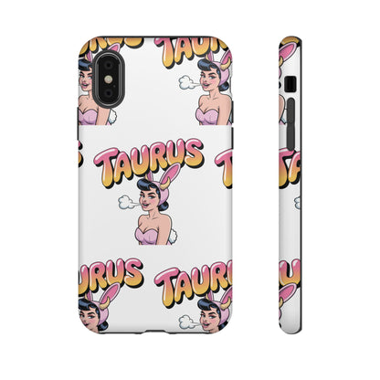 Stylish “Taurus” Phone Case, Cartoon Design