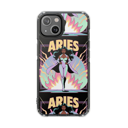 Aries MagSafe Phone Case, Clear Impact Case for Astrology Lovers