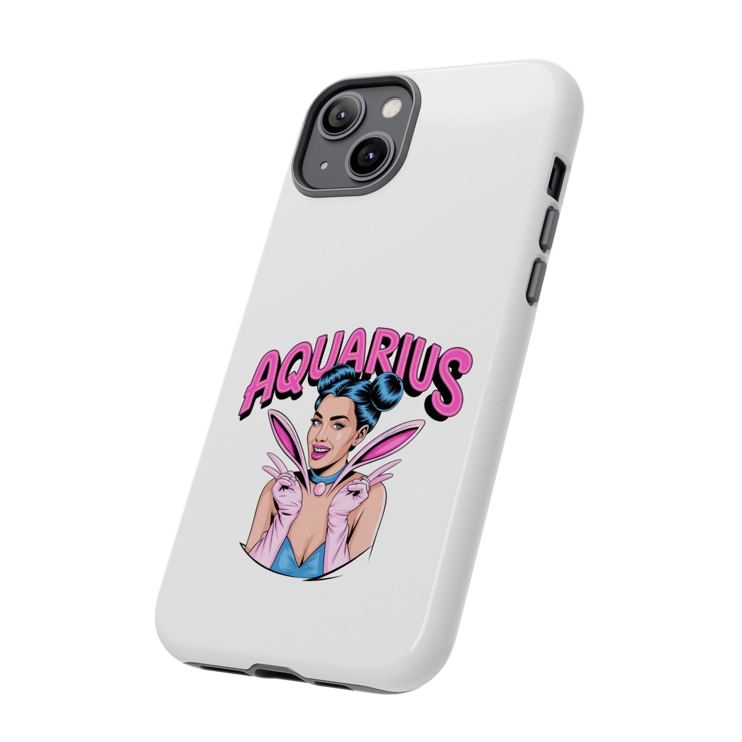 “AQUARIUS” Phone Case with Retro Look