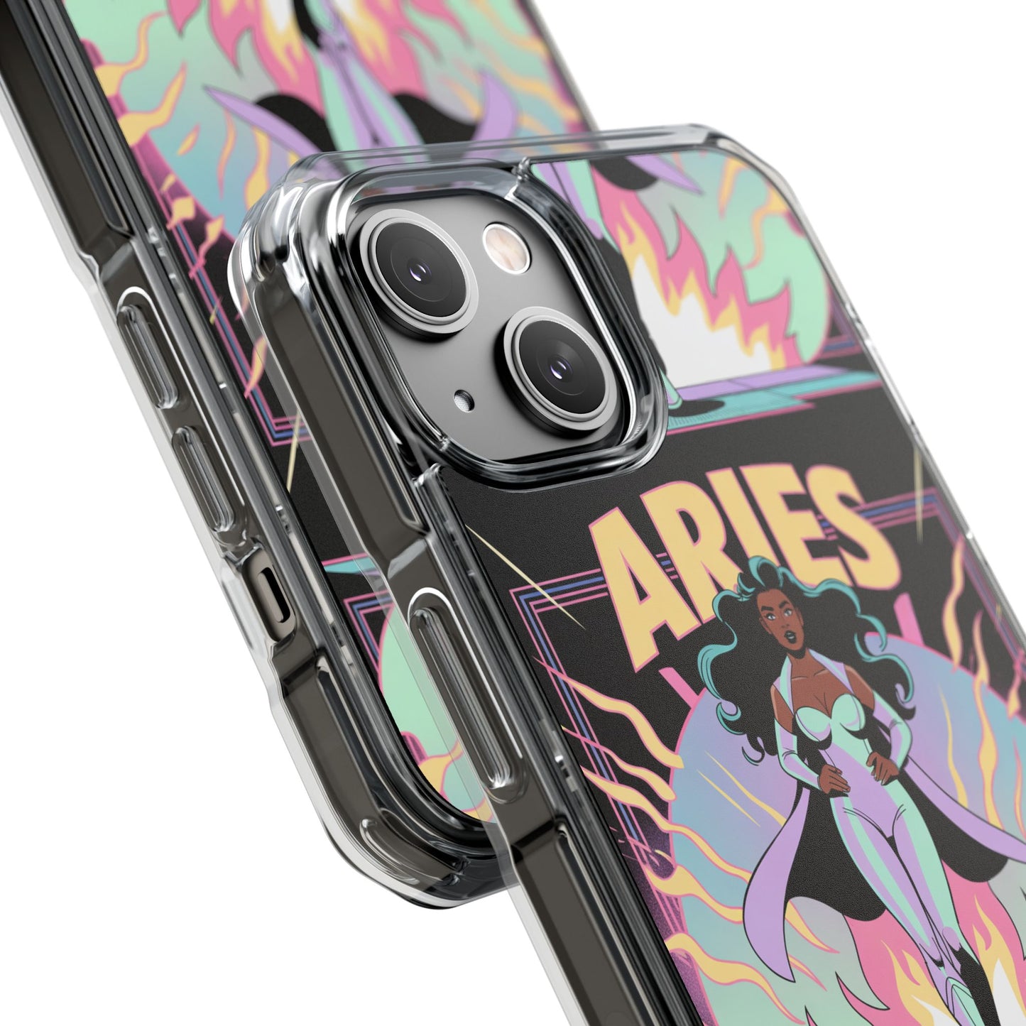 Aries MagSafe Phone Case, Clear Impact Case for Astrology Lovers