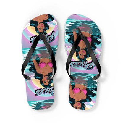 ‘PISCES’ Beach Flip Flops, Summer Footwear