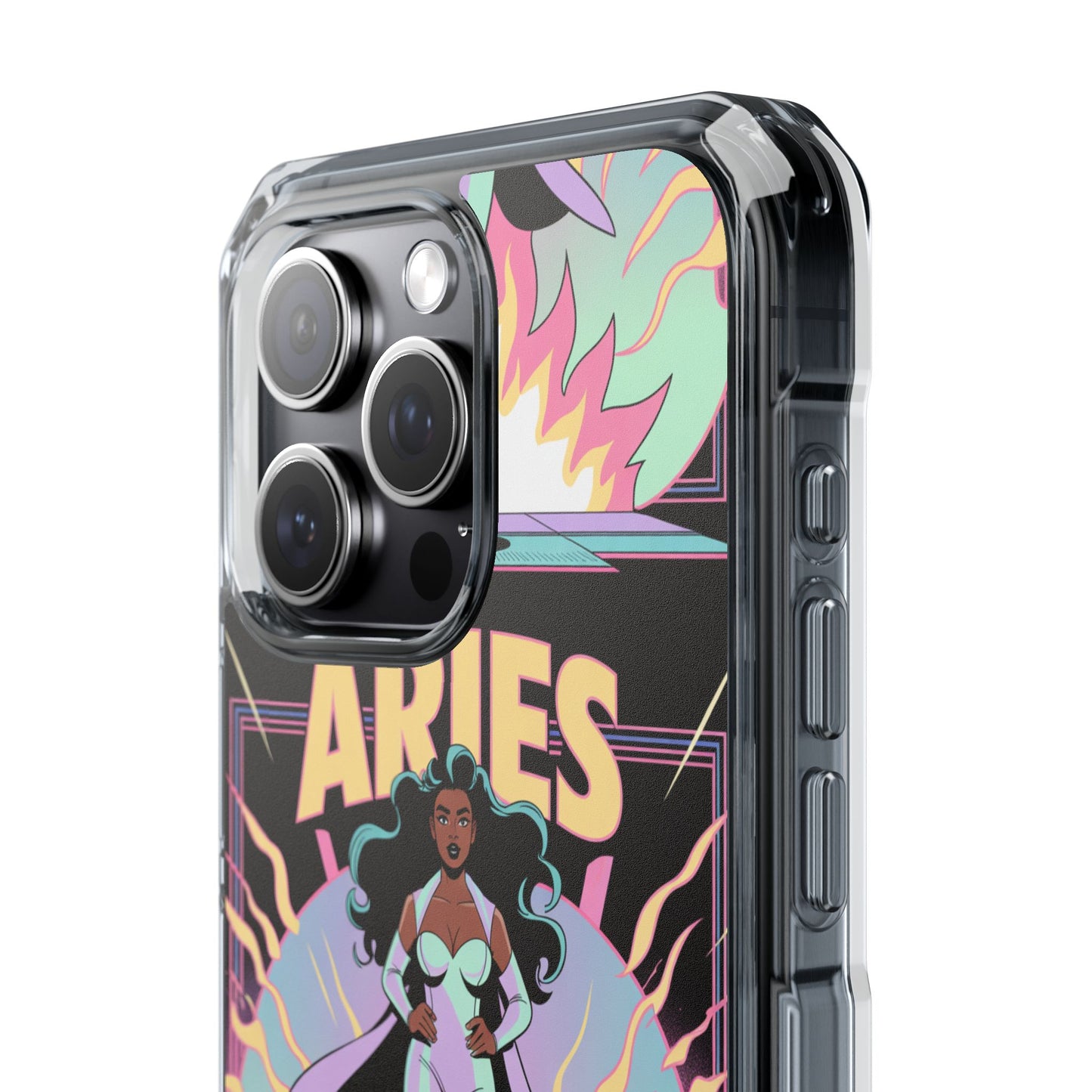 Aries MagSafe Phone Case, Clear Impact Case for Astrology Lovers