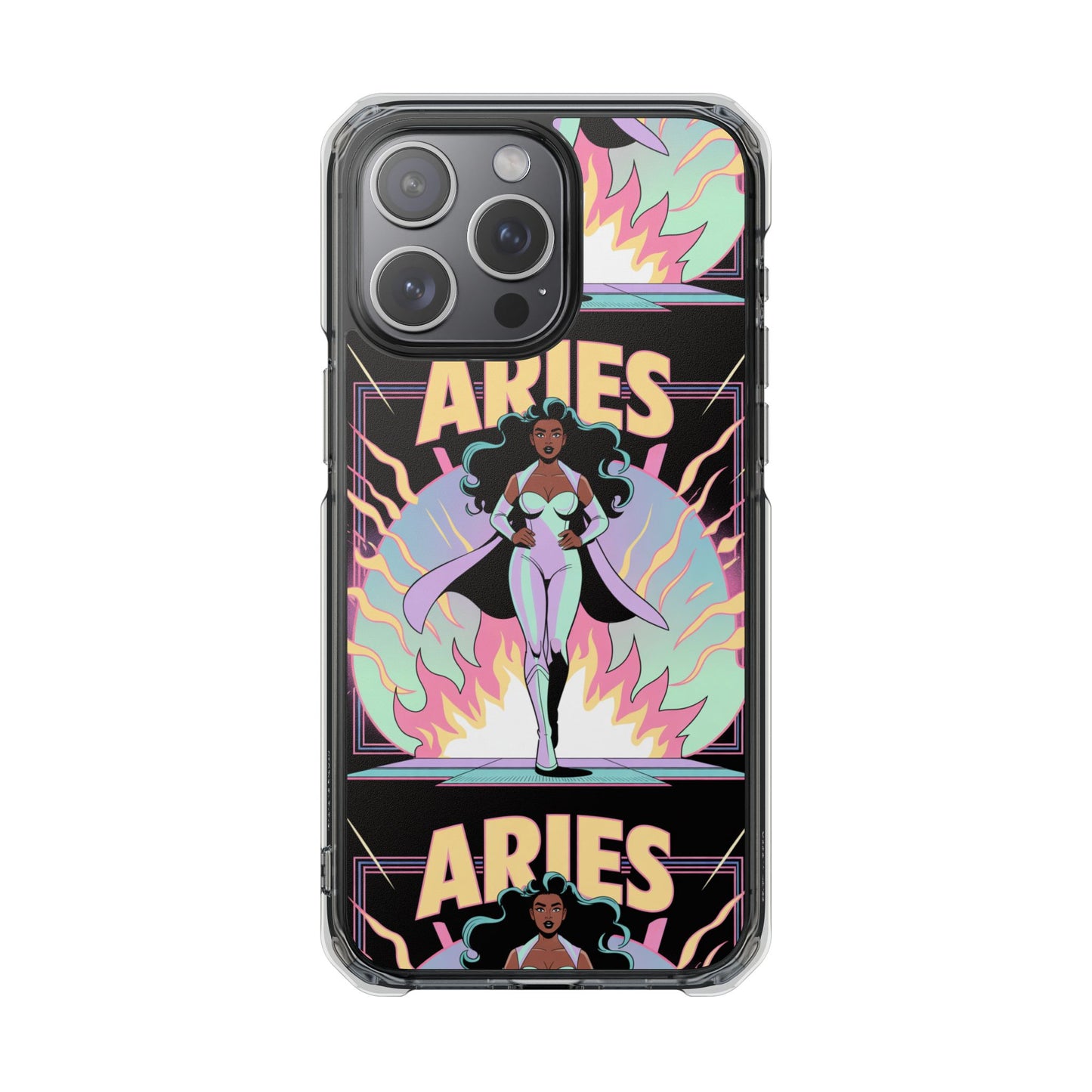 Aries MagSafe Phone Case, Clear Impact Case for Astrology Lovers