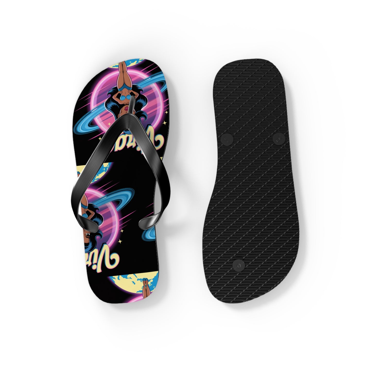 ‘VIRGO’ Cosmic Flip Flops, Beach Footwear, Summer Sandals