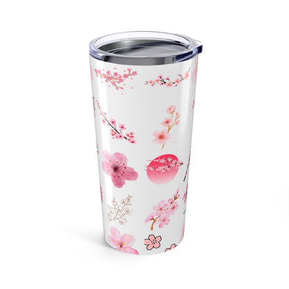 Cherry Blossom Tumbler 20oz | Floral Travel Mug