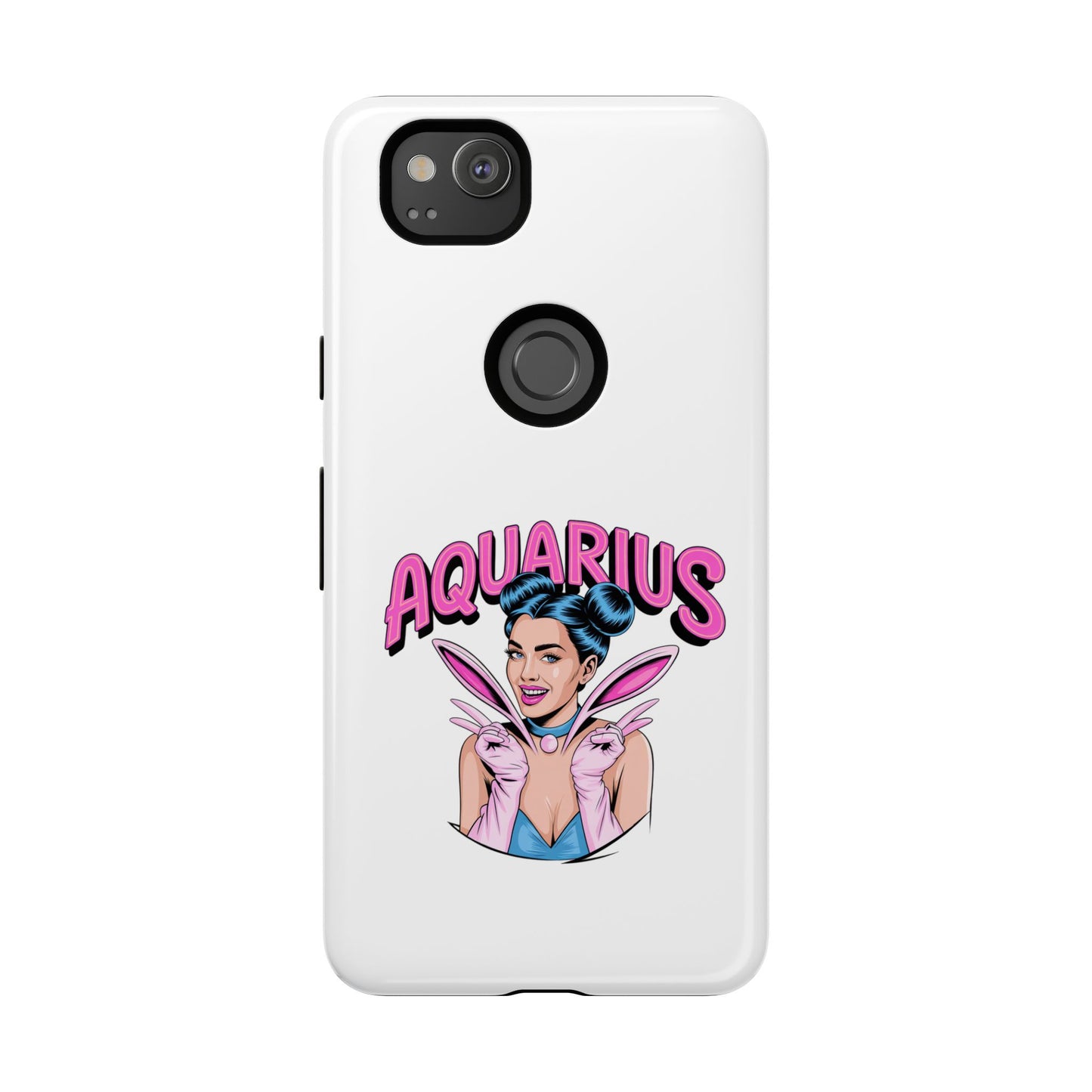 “AQUARIUS” Phone Case with Retro Look