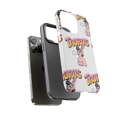 Stylish “Taurus” Phone Case, Cartoon Design