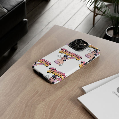 Stylish “Taurus” Phone Case, Cartoon Design