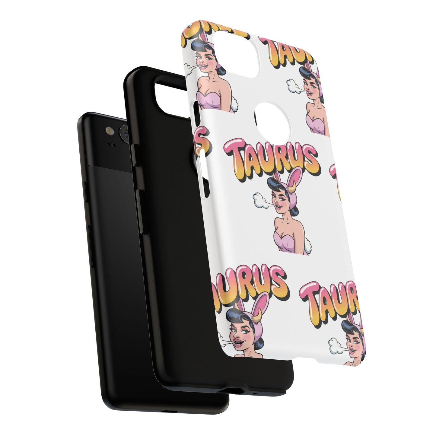 Stylish “Taurus” Phone Case, Cartoon Design
