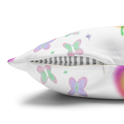 The Butterfly Pillowcase, Decorative Floral Pillow Cover