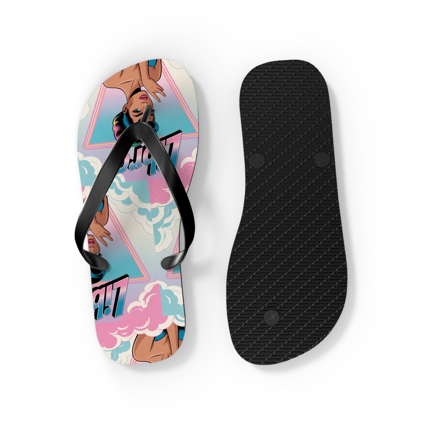 ‘LIBRA’ Flip Flops for Summer Fun, Vacation Footwear, Pool Party Essentials