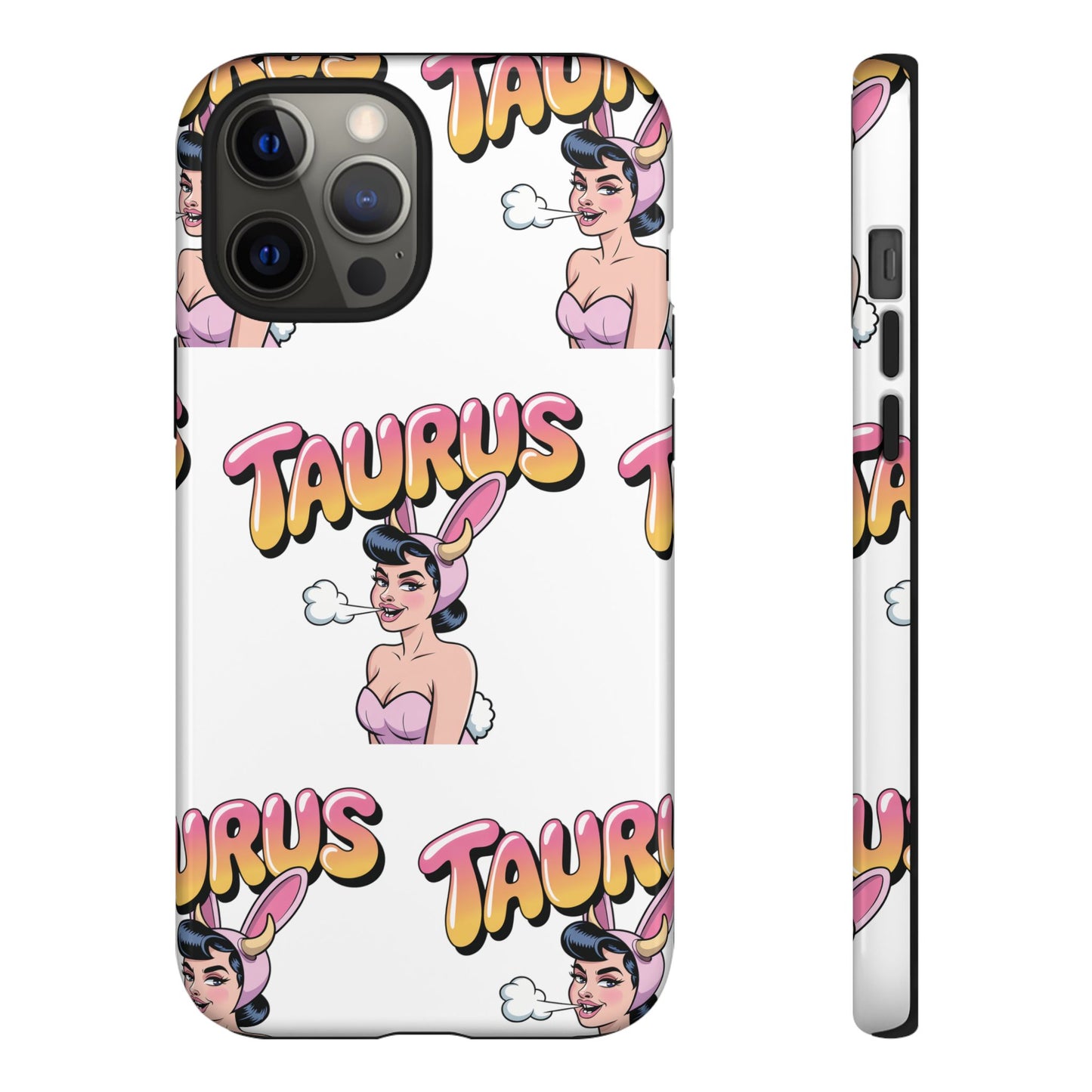 Stylish “Taurus” Phone Case, Cartoon Design
